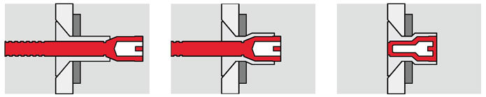 установка стальной усиленной заклёпки моноболт с потайной головкой