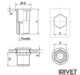 Rivet nut irivet 2604 tech drawing