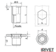 Rivet nut irivet 6604 tech drawing