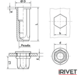 Rivet nut irivet 2502 tech drawing