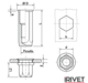 Rivet nut irivet 6502 tech drawing